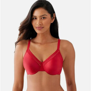 WACOAL 34G #855213 PERFECT PRIMER FULL FIGURE UNDERWIRE BRA RED NWT $70